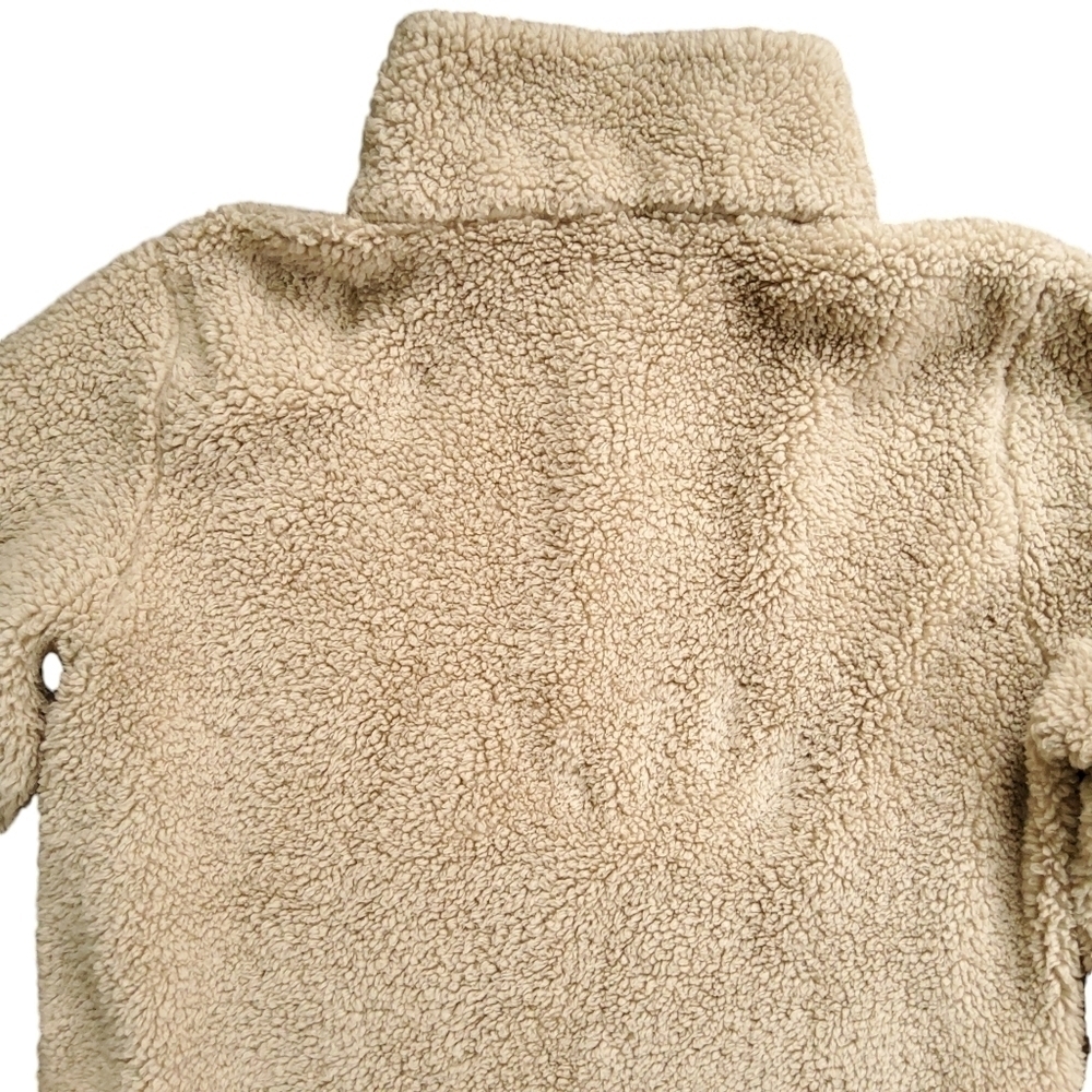 Calvin Klein Tan Teddy Sherpa Quarter Zip Jacket - Picture 6 of 10